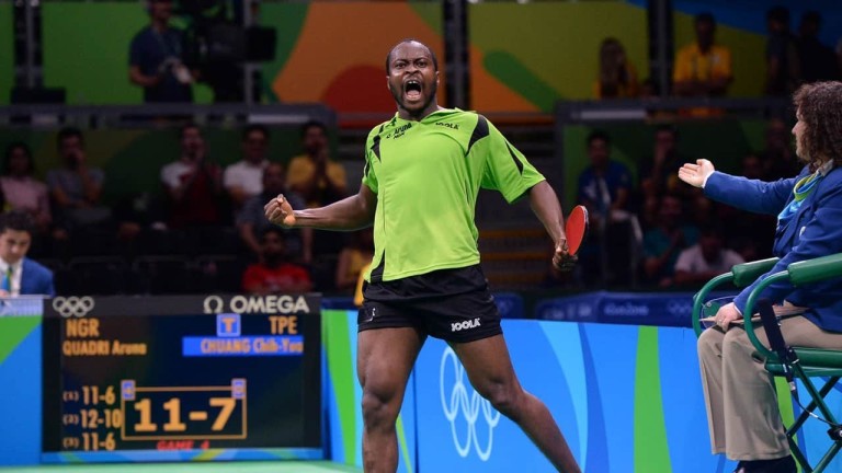 Quadri Aruna Hypes Himself As Tinubu Hails Him For Winning ITTF Africa Cup