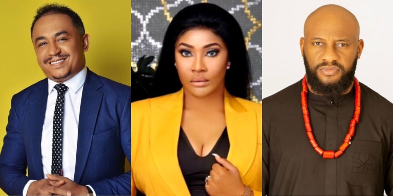 “Daddy Freeze Responds Amidst Angela Okorie and Yul Edochie’s Social Media Spat Over Junior Pope’s Alleged Demise Comment”