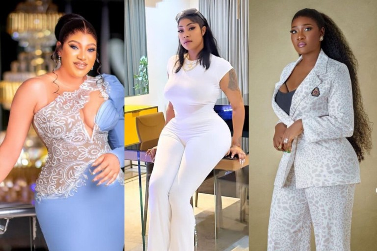 “How I was left bedridden after Mercy Johnson decasted me on a movie set” – Queeneth Hilbert recounts as she mocks Angela Okorie for dragging Mercy Johnson