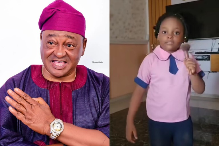 “WHAT LANGUAGE IS THIS?” – JIDE KOSOKO EXCLAIMS ABOUT HIS GRANDDAUGHTER’S RENDITION OF KIZZ DANIEL’S SONG, “TWE TWE” (VIDEO).