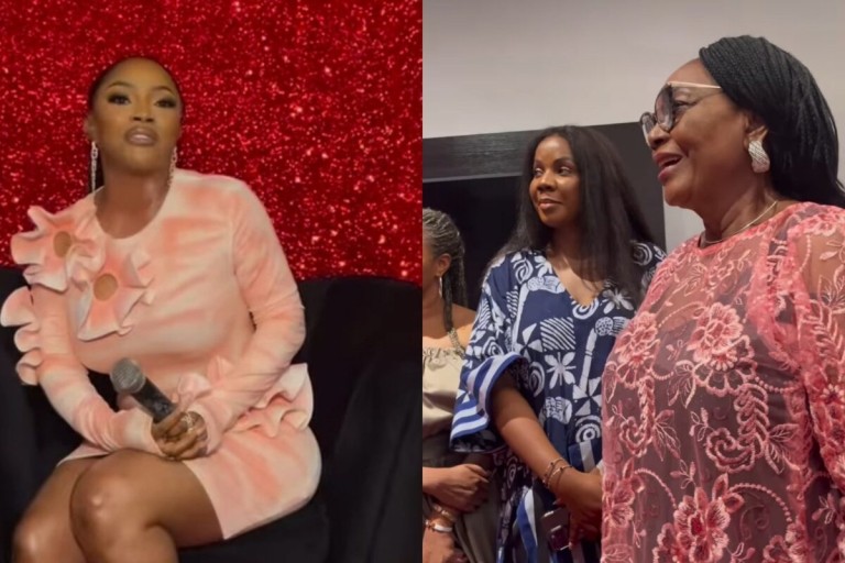 “I was always at the bottom of my class, but she believed in me” – Toke Makinwa appreciates mother as she recounts how she shaped her life