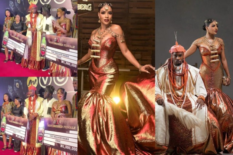 Liquorose looked better” – Mix reactions as Venita Akpofure wins Best Dressed for the second time in a role at AMVCA Cultural Day