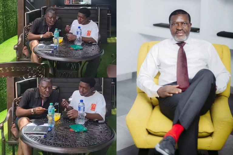 It’s unwise pushing him into the industry to takeover” – Fans react as Kanayo Kanayo teaches his son the ropes of Nollywood