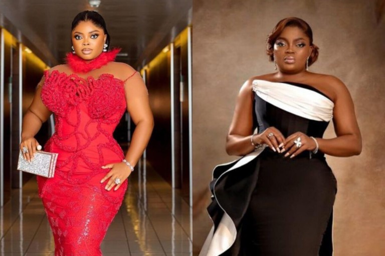 “You are that woman; you’re who you think you are” – Juliana Olayode pours encomium on Funke Akindele