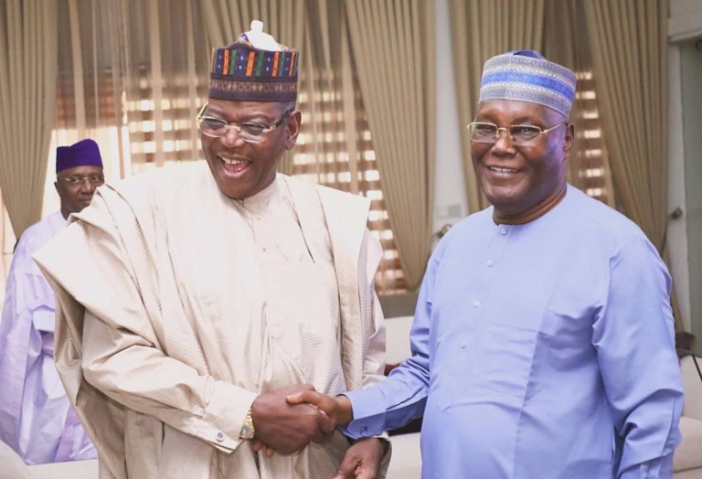 Former Jigawa State Governor, Sule Lamido has visited former Vice President of Nigeria, Atiku Abubakar, at his residence. The meeting between the two political stalwarts of the Peoples Democratic Party (PDP) was disclosed on Tuesday by Atiku via his official X account.