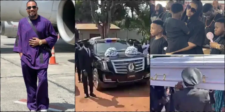 Jnr Pope’s body has been brought to his hometown for burial.