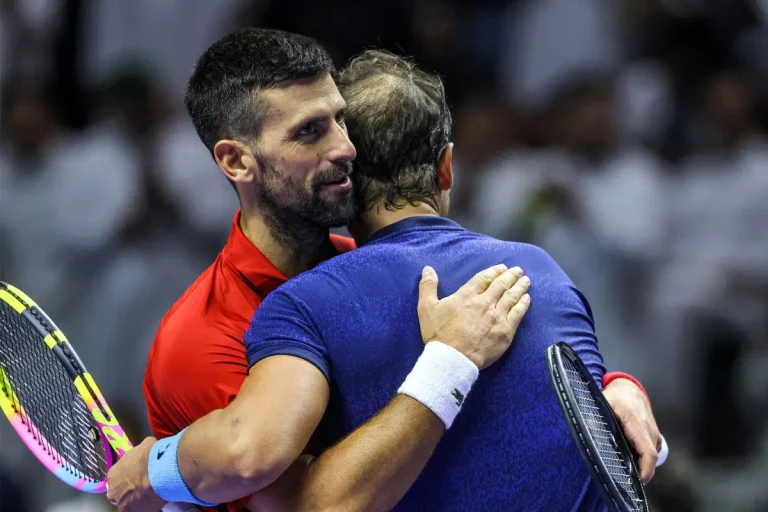 DJOKOVIC URGES NADAL TO STAY IN TENNIS AFTER EXHIBITION MATCH