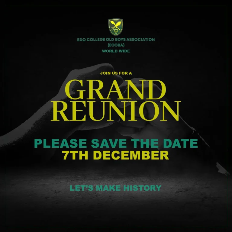 Edo College Old Boys Association (ECOBA) Announces Exciting Events on December 7, 2024