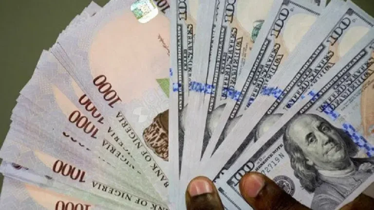 NAIRA APPRECIATES IN OFFICIAL MARKET, TRADING AT N1,630.45 TO THE DOLLAR