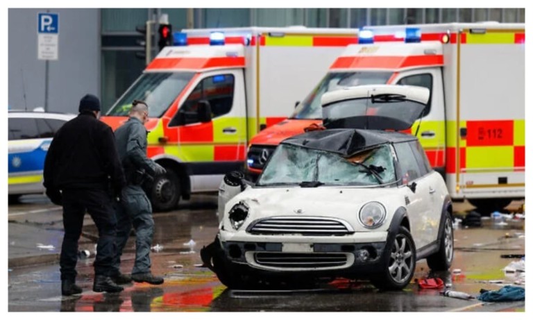 Several injured as car plows into crowd in Munich